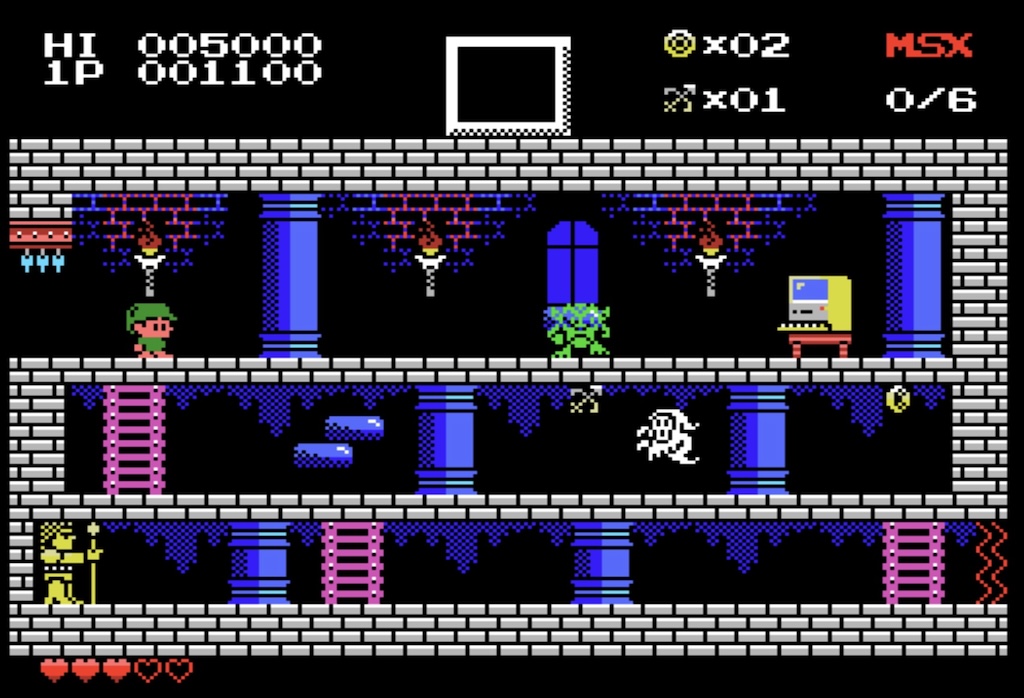 calebe2 MSXアドベンチャーゲーム『Calebe Adventure』往年の名作を思わせる操作感